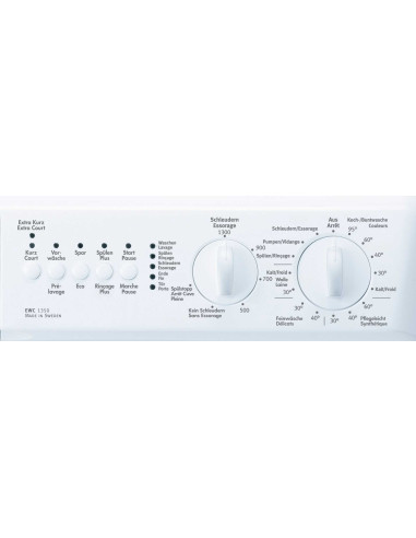 Electrolux EWC1352 - commande