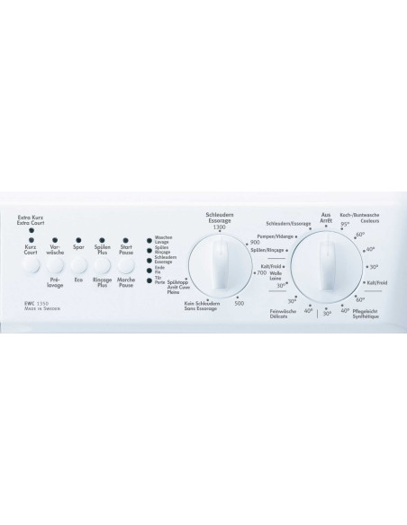 Electrolux EWC1352 - commande