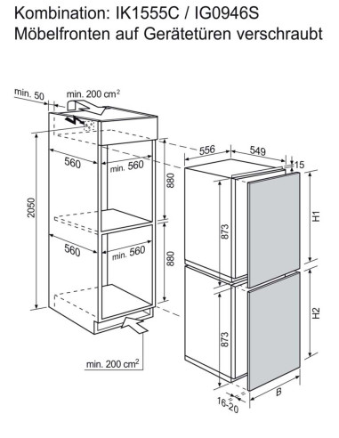 Electrolux IG0946S - dimensions