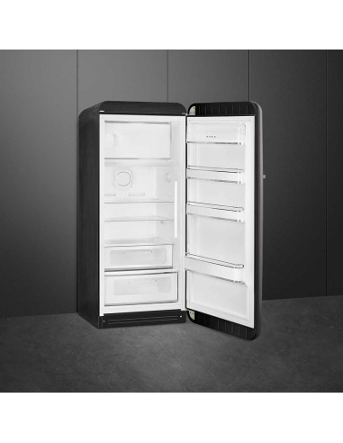 SMEG FAB28RDBLV5 - Noir velours - Ch. droite - ouvert