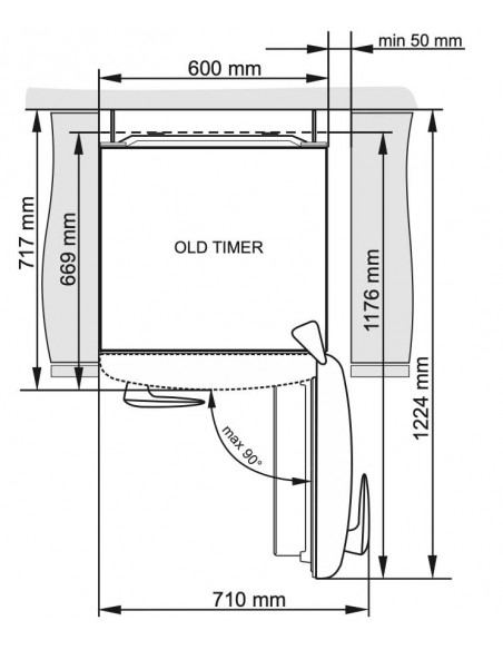Sibir Oldtimer OTN 324 BU - dimensions
