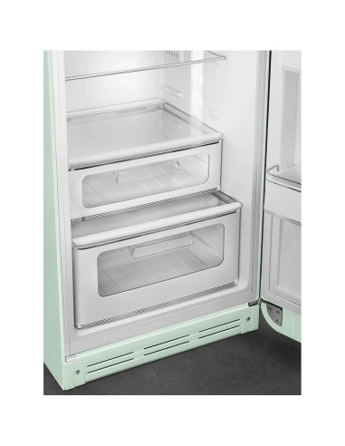 Smeg FAB30LPG5 Vert d'eau - Ch. gauche - tiroirs à légumes
