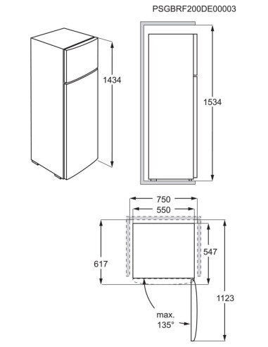 AEG Santo ADT2304 - Dimensions