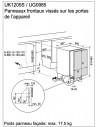 Electrolux UG0985 - Dimensions