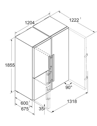 Liebherr XRCsd 5255 PRIME - Dimensions