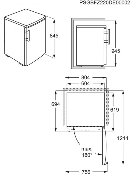 Electrolux TG90N - dimensions