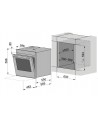 Zug Combair V2000 60 TopClean Miroir Platinum - dimensions