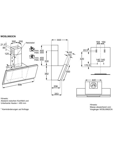 Electrolux WOSL9063CN - dimensions