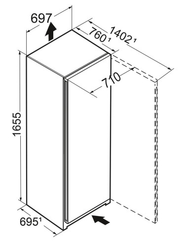 Liebherr FNd 7026 PLUS NoFrost BluPerformance - dimensions