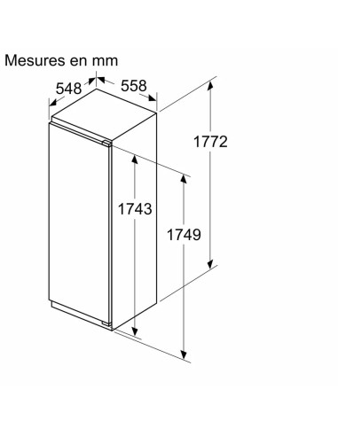 Siemens KI81RADD0H iQ500 - dimensions