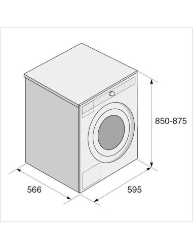 Asko W2084BW - dimensions