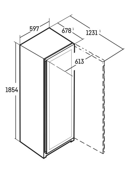 Liebherr WPgbi 5283 Vinidor Selection - dimensions