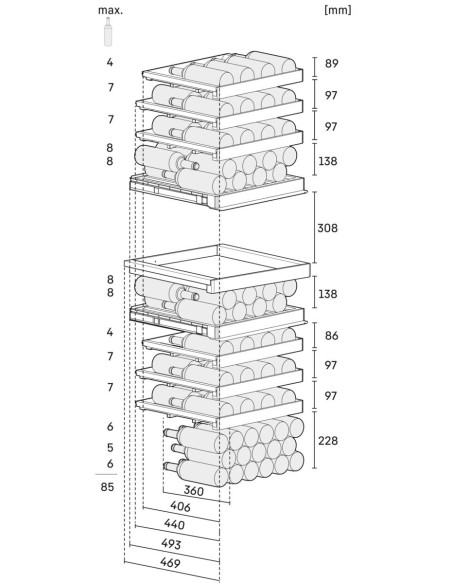 Liebherr WPgbi 5283 Vinidor Selection - rangement