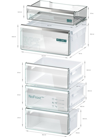 Siemens KG39NSBBF iQ700 - tiroirs