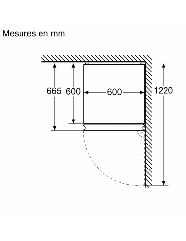 Siemens KG36N2ICF iQ300 - largeur