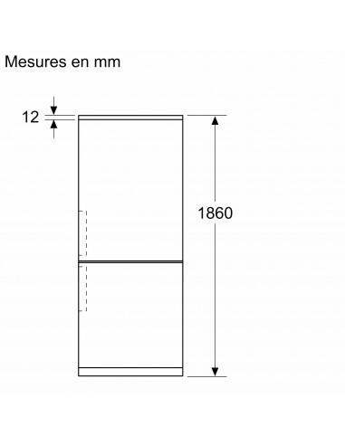 Siemens KG36N2ICF iQ300 - hauteur