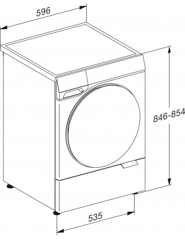 Miele WQ 100-10 CH - Dimensions