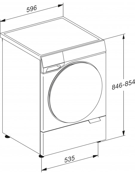 Miele WQ 100-10 CH - Dimensions
