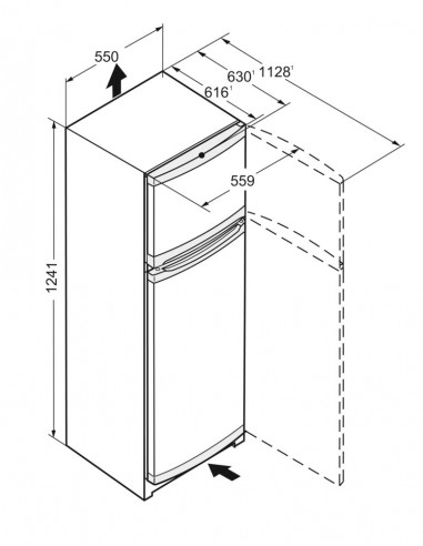 Liebherr CTe 2131 Comfort - dimensions