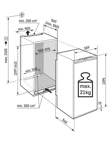 Liebherr IRd 4520 PLUS - Dimensions