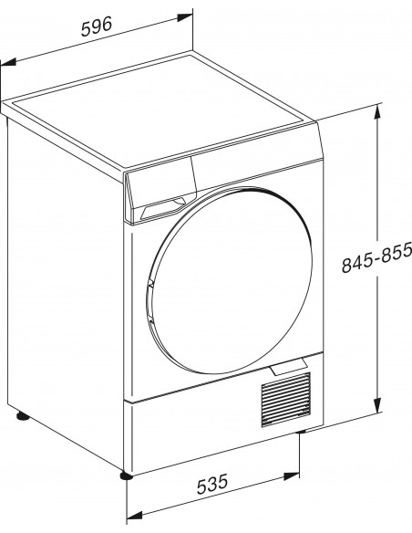Miele TQ 090-10 CH - Dimensions