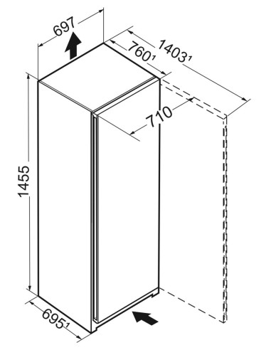 Liebherr FNa 6635 PLUS NoFrost BluPerformance - Dimensions