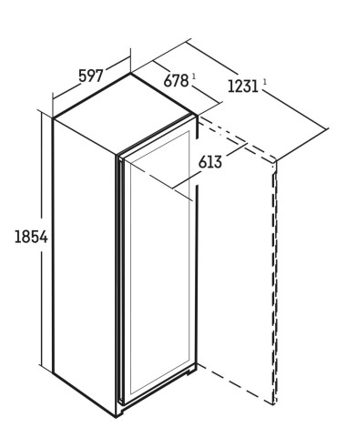 Liebherr WPgbi 5272 Vinidor Selection - dimensions