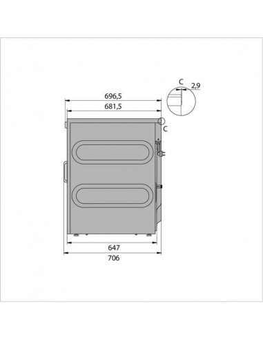 Asko WMC 8944PBT - dimensions