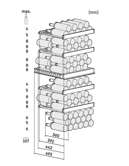 Liebherr WPsd 4652 Vinidor - bouteilles