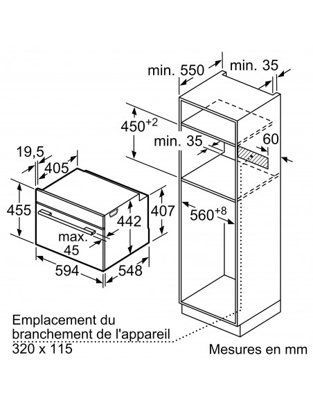 Siemens CS736G1B1 iQ700 - dimensions