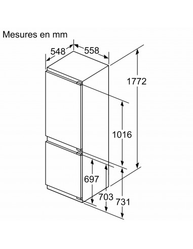 Siemens KI86NEDD0 iQ500 - dimensions