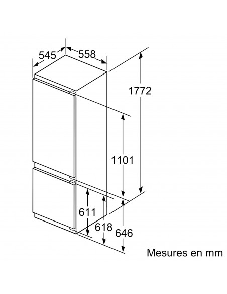 Siemens KI87SEDD0 iQ500 - dimensions