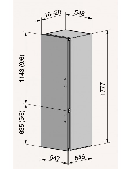 ZUG CombiCooler V600 178NI 60 - dimensions