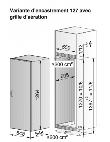 ZUG Cooler V600 127GC - dimensions