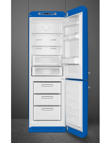 Smeg FAB32RBE6 Bleu - Ch. droite - ouvert