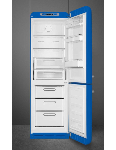 Smeg FAB32RBE6 Bleu - Ch. droite - ouvert