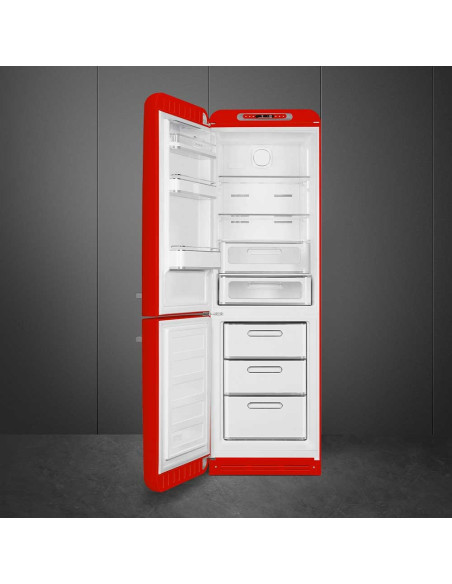 Smeg FAB32LRD6 Rouge - Ch. gauche - ouvert