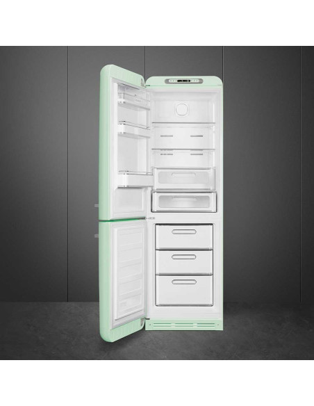Smeg FAB32LPG6 Vert d'eau - Ch. gauche - ouvert