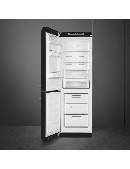 Smeg FAB32LBL6 Noir - Ch. gauche - ouvert