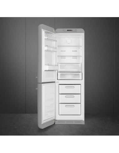 Smeg FAB32LSV6 Gris Métal - Ch. gauche - ouvert