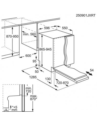 Electrolux GA60LVSX - dimensions