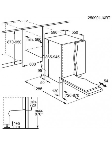 Electrolux GA60LVSX - dimensions