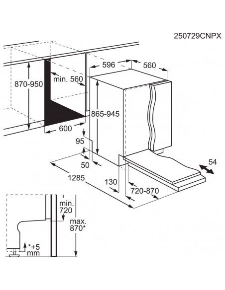 Electrolux GA60SLVCX - dimensions