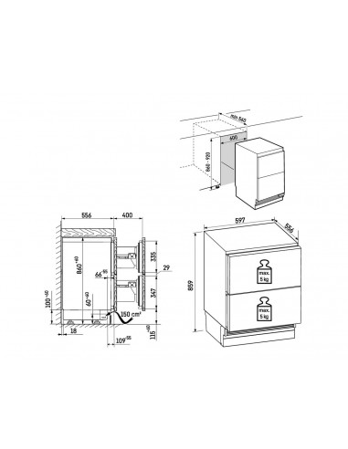 Liebherr URDd 375i Prime - dimensions