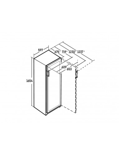 Liebherr WPbsi 5052 Vinidor - dimensions