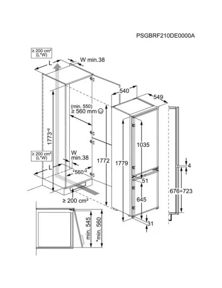 AEG SANTO AIK2711R - dimensions