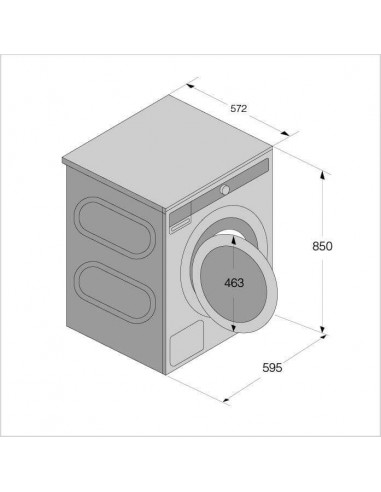 Asko W5096RG EXCLUSIVE - dimensions