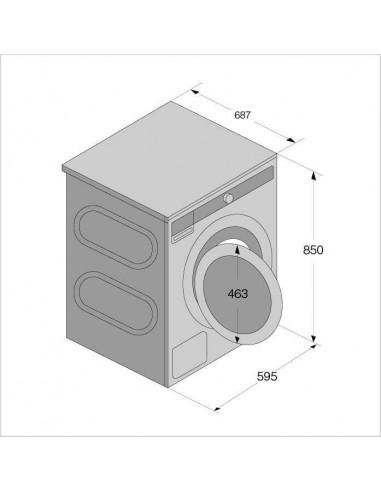 Asko W5114RXLW EXCLUSIVE - dimensions