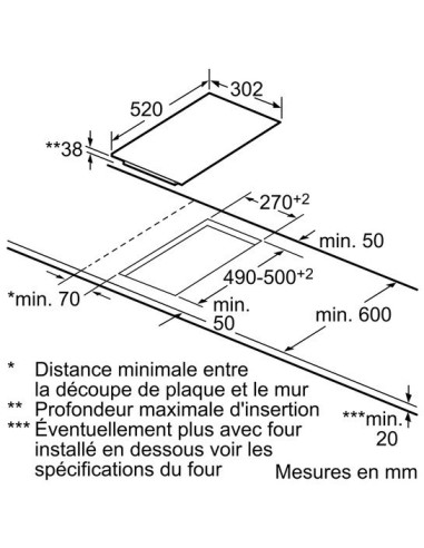 Siemens ET375FFP1E iQ300 - dimensions