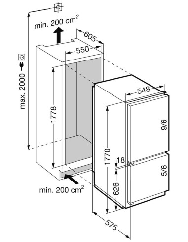 Liebherr ECc 3456 Premium - dimensions